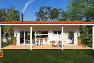 Casa de Campo Pequena e Moderna: Baixe os Projetos no Bowl Idea – Download Gratuito