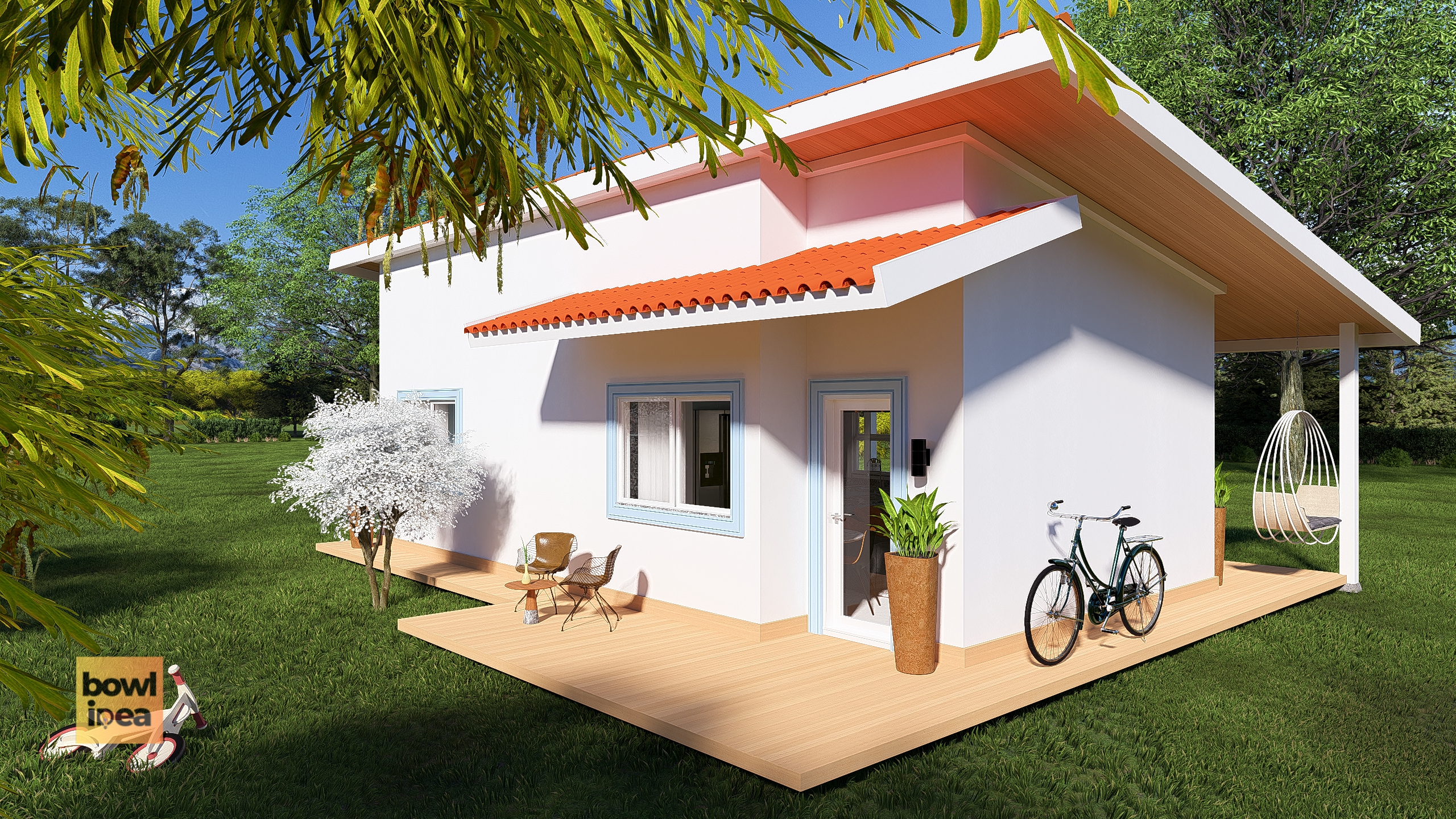 Casa de Campo Pequena e Moderna: Baixe os Projetos no Bowl Idea – Download Gratuito