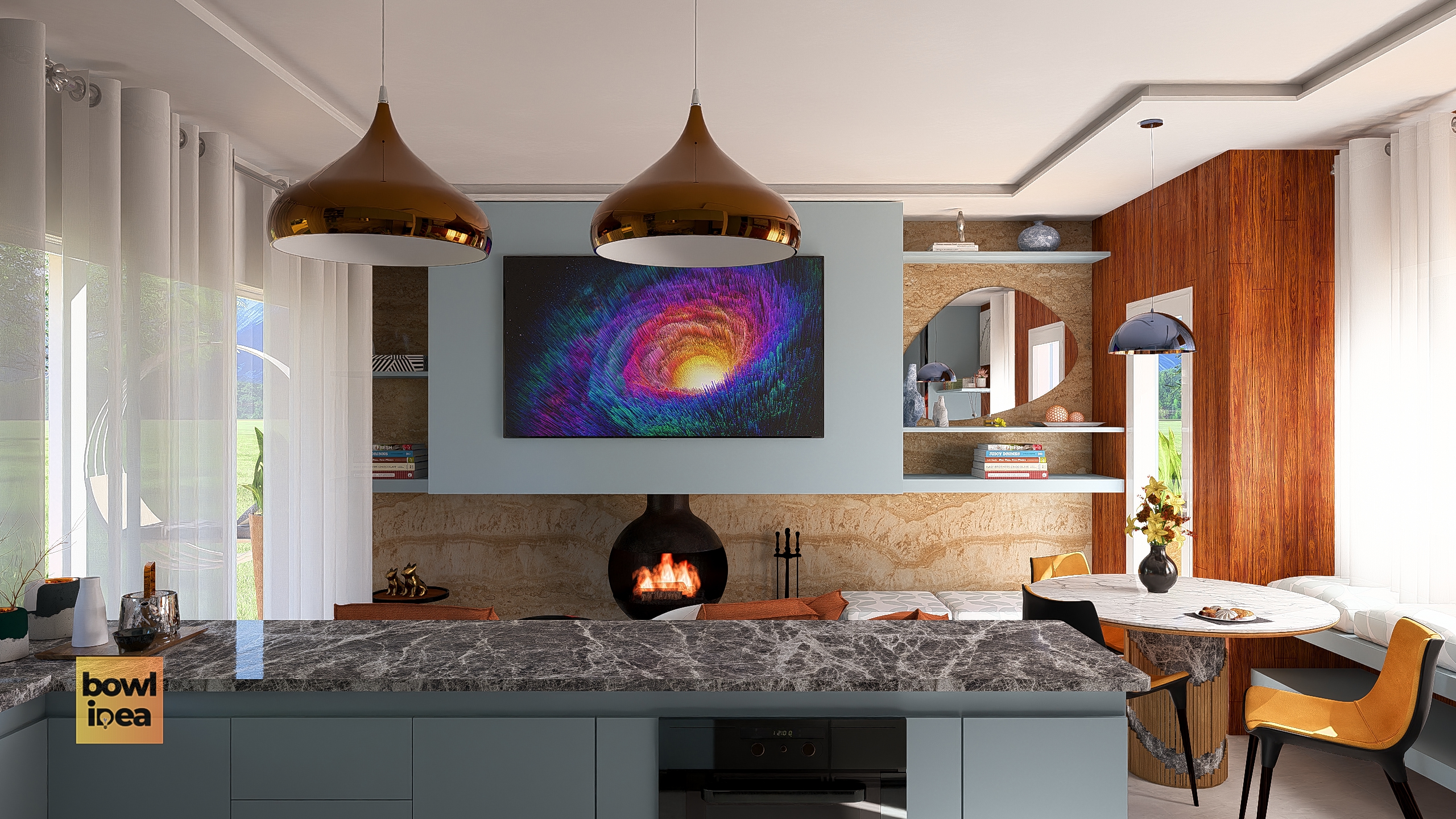 5 Ideias para Integrar Sala e Cozinha com Estilo e Funcionalidade Bowl Idea