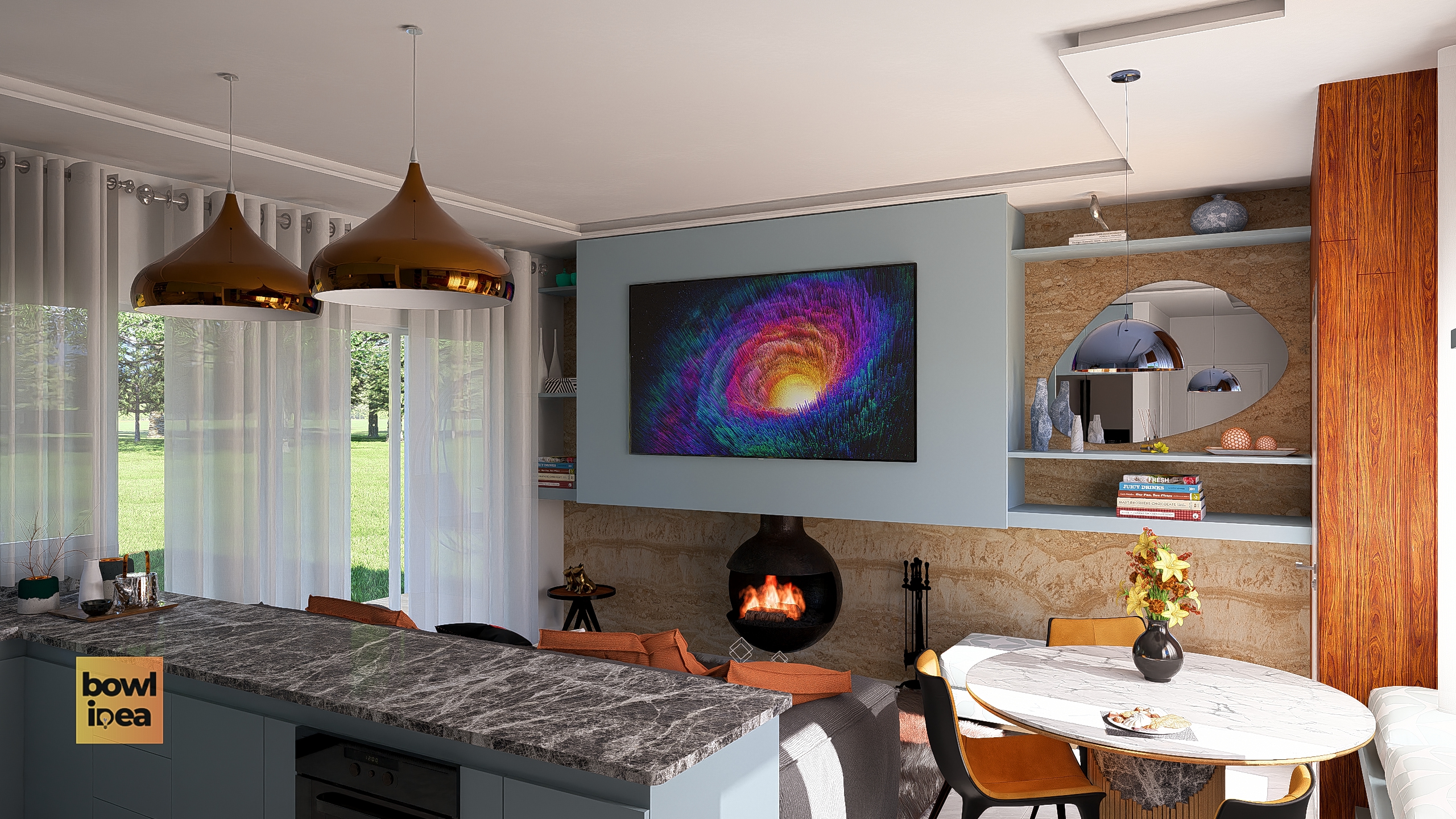 5 Ideias para Integrar Sala e Cozinha com Estilo e Funcionalidade Bowl Idea