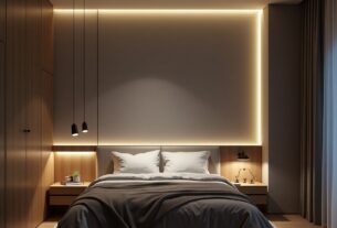 iluminação embutida para quarto