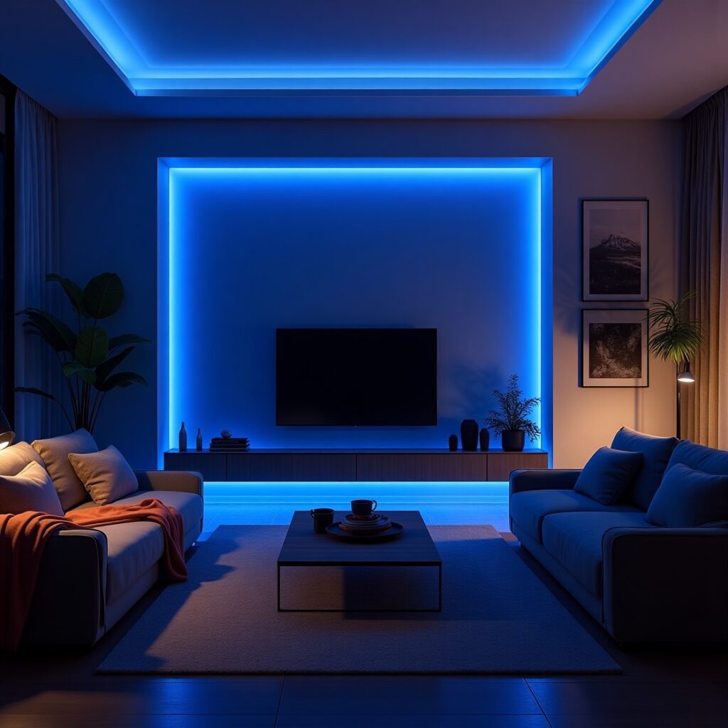 luzes de LED piscando