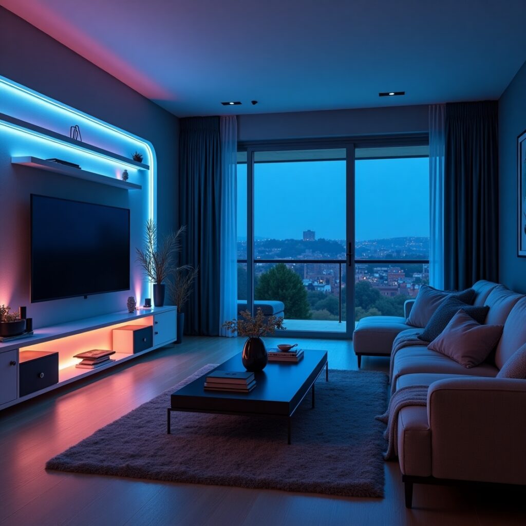 luzes de LED piscando