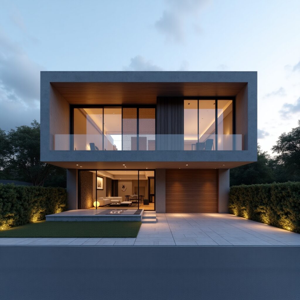 casas com telhado embutido