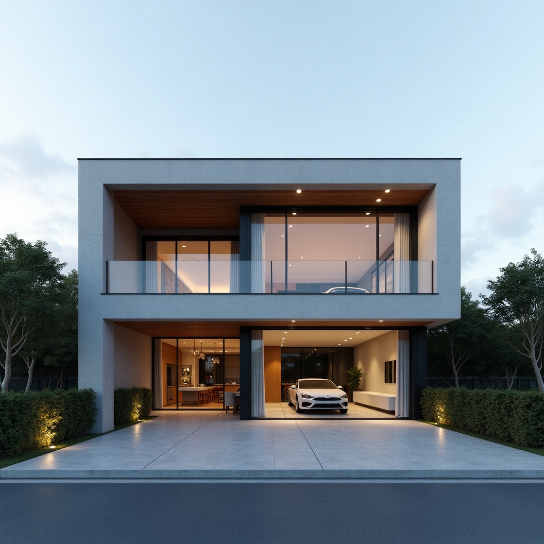 casas com telhado embutido