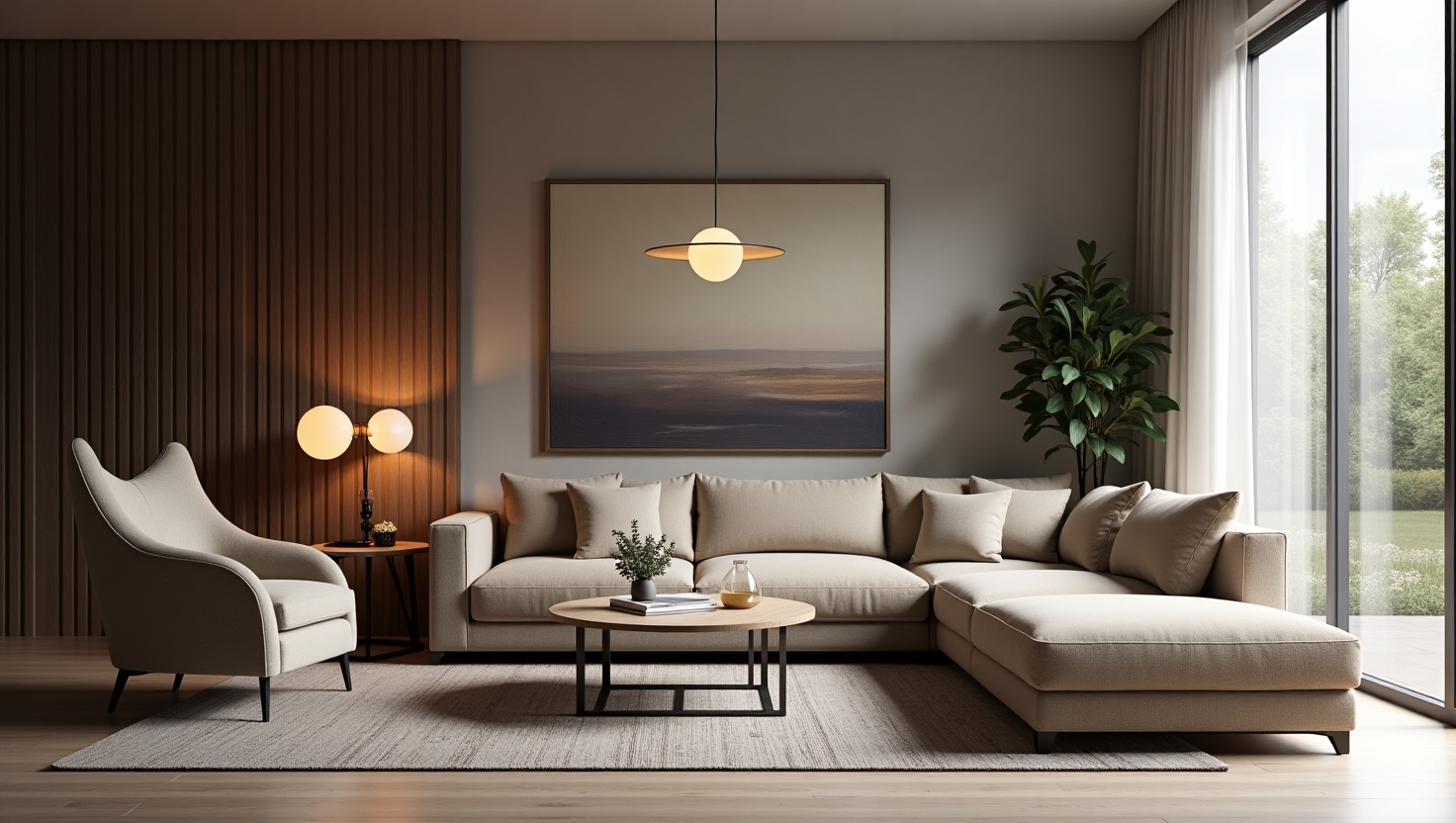 ideias de iluminação para sala de estar