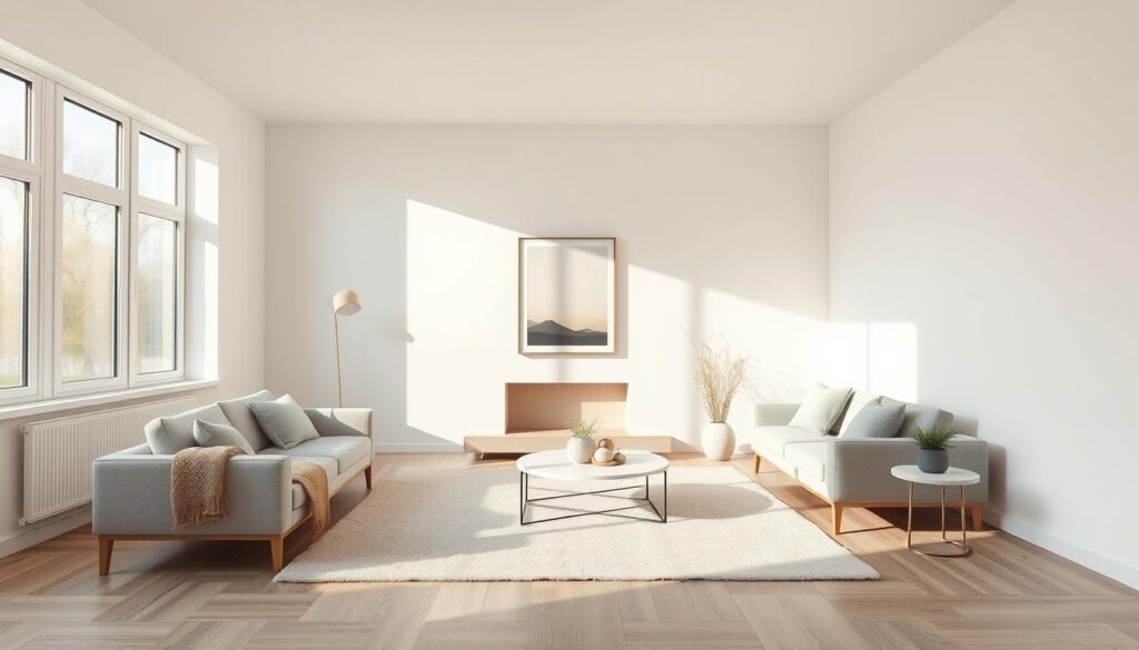 decoração minimalismo sala