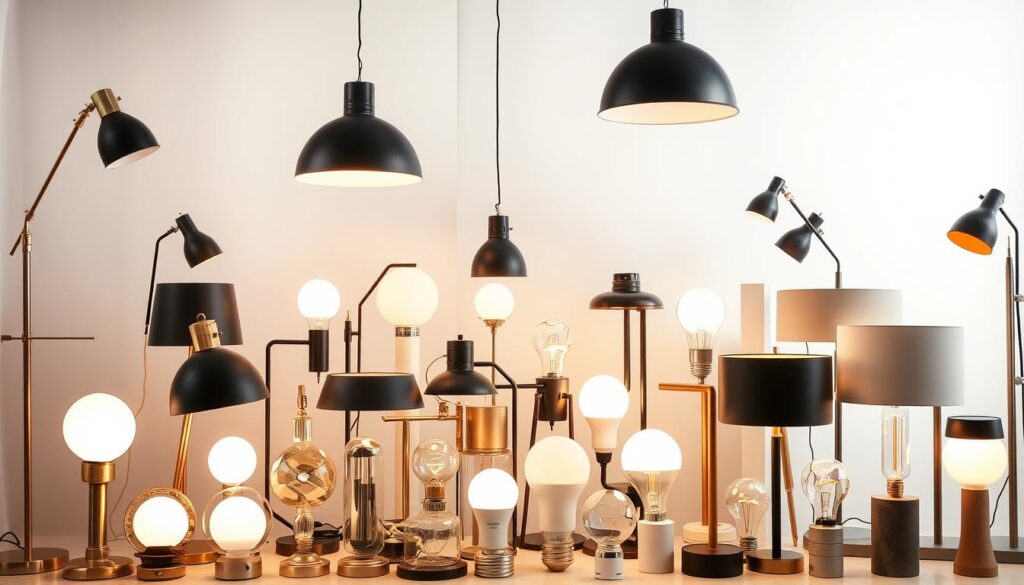 Tipos de Lâmpadas Disponíveis