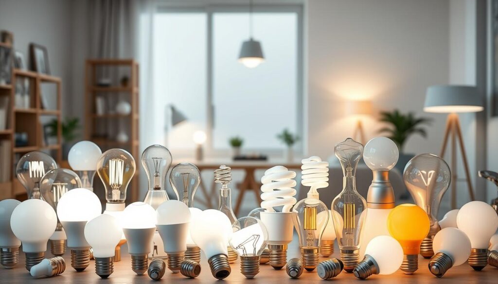 Tipos de Lâmpadas Disponíveis