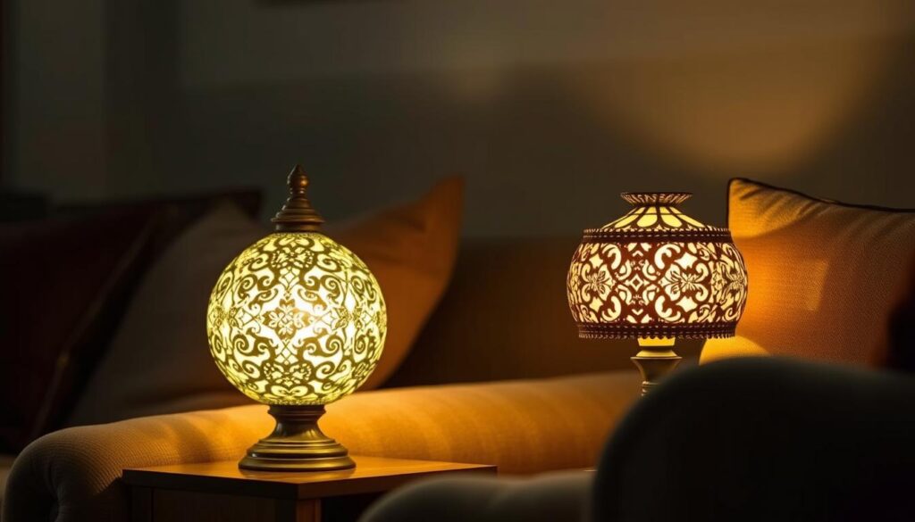 Uso de Abajures na Sala de Estar