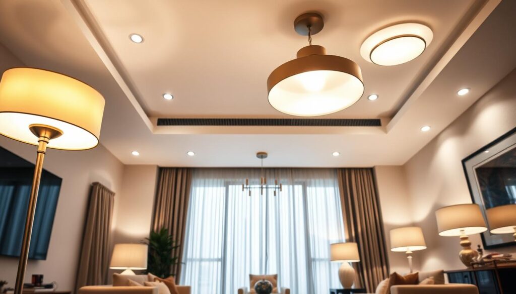 sala de estar iluminação
