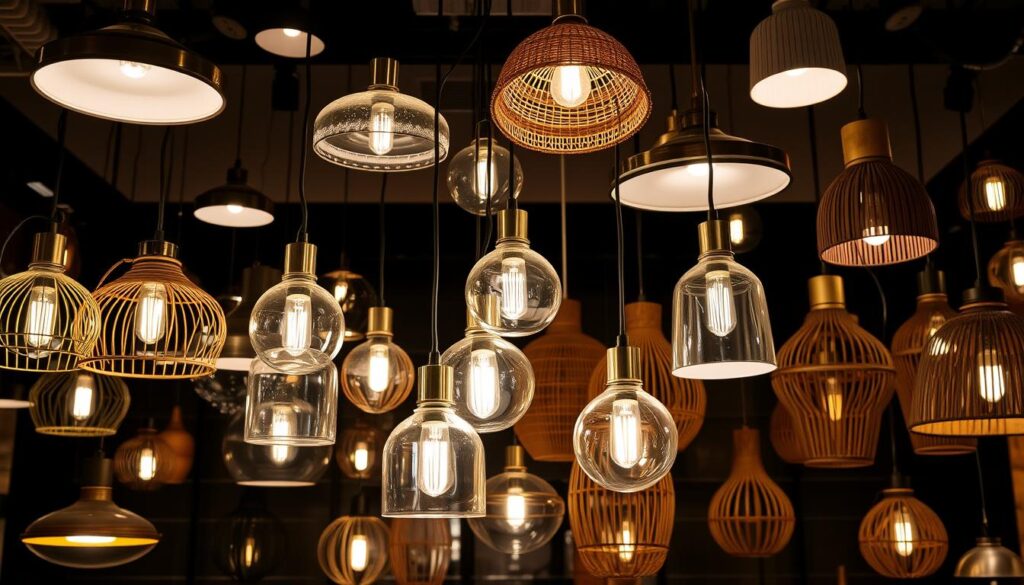 Estilos de Iluminação Pendente