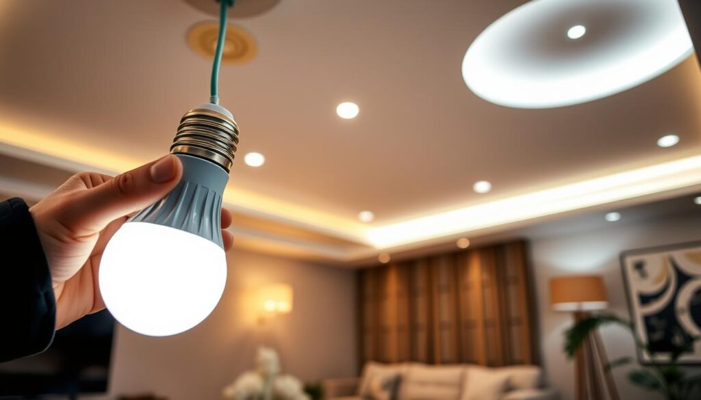 Instalação de lâmpadas inteligentes