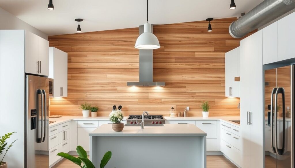 Cozinha Painel Ripado