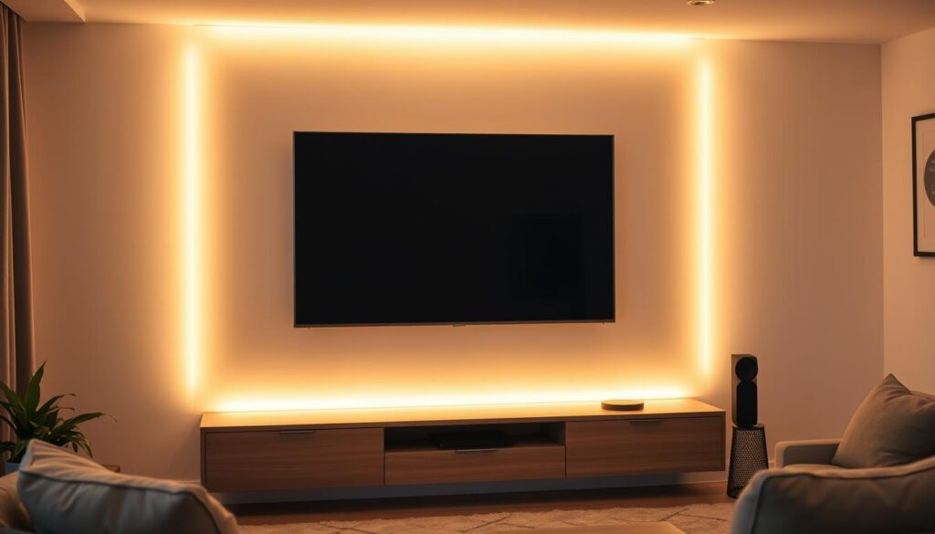 Benefícios das luzes de LED atrás da TV