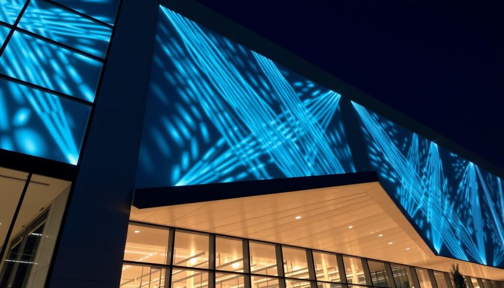 Luzes de LED Piscando em Projetos de Arquitetura