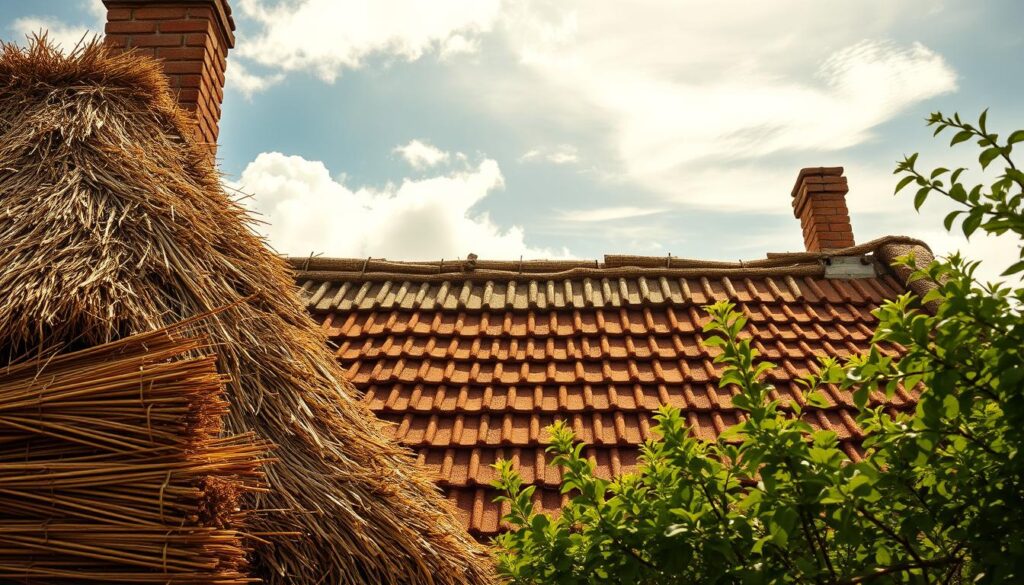 Materiais Comuns em Telhados Rústicos