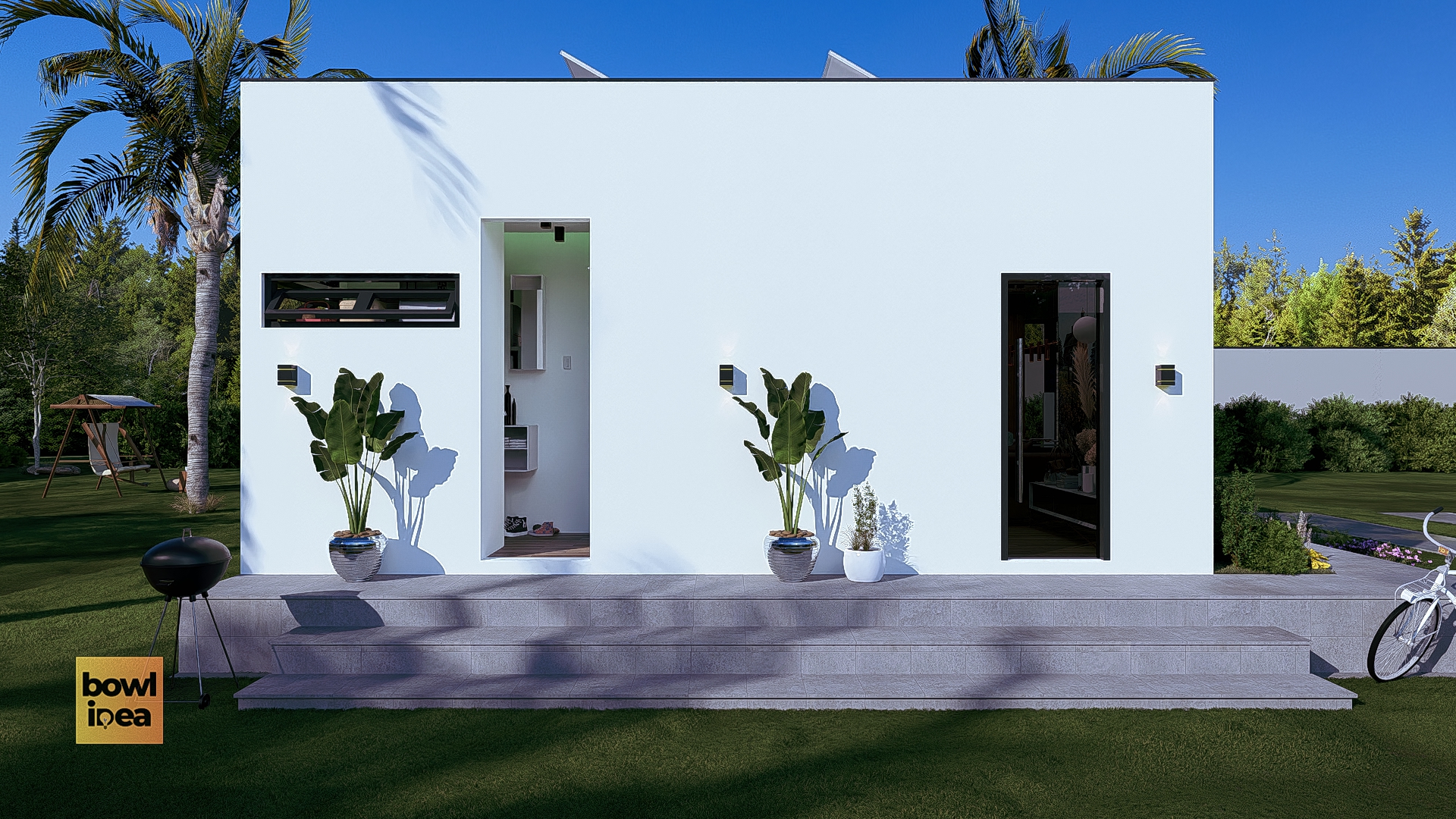 Casa pequena simples moderna Em grande estilo - E (9)