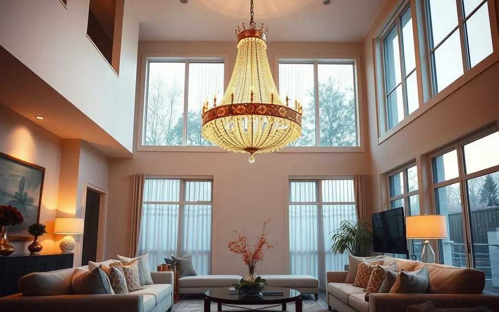 Lustre de Cristal: Brilho e Elegância