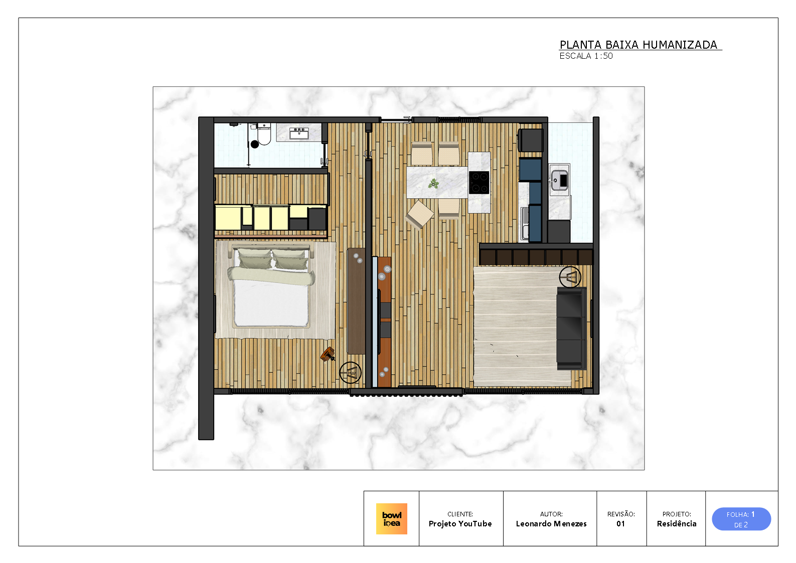 Planta de Casa Moderna Baixe Gratuitamente o Projeto