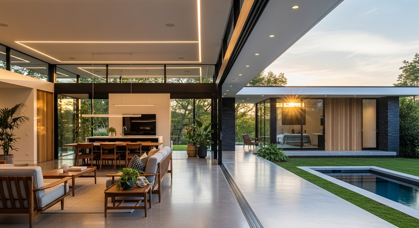 casa moderna ambientes integrados bowl idea