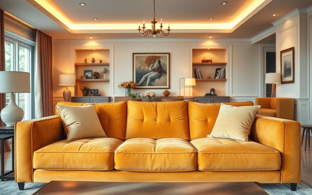 cor do sofá e impacto na decoração