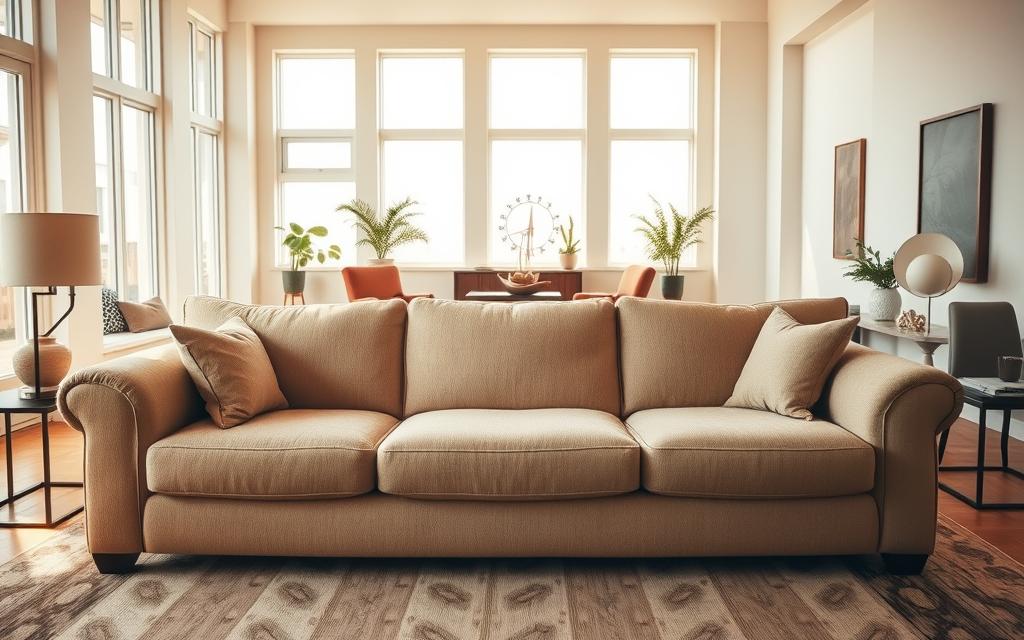 desproporção do sofá