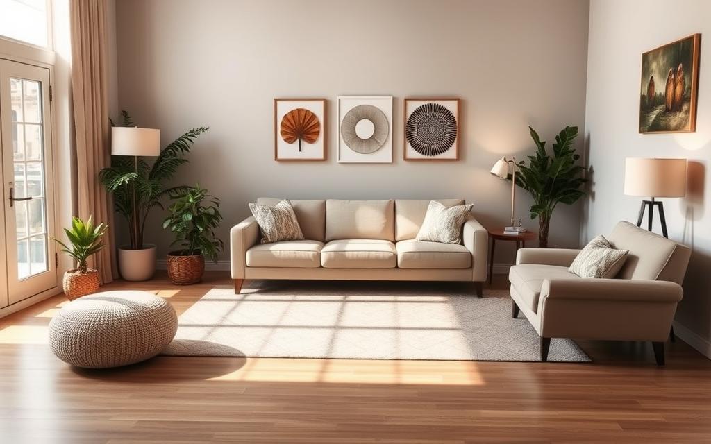 espaço ideal para sofá