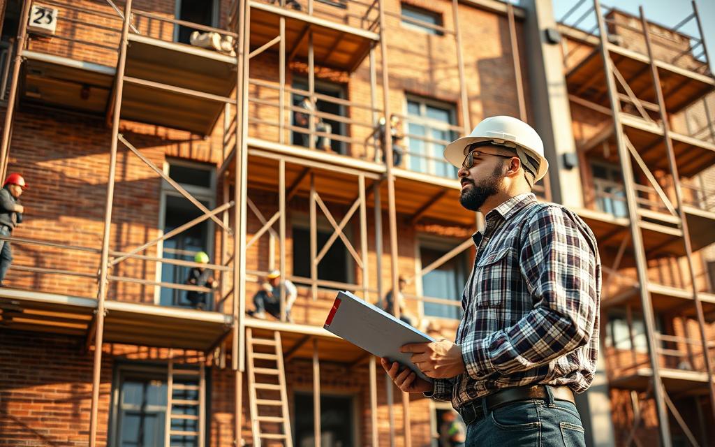 manutenção da construção