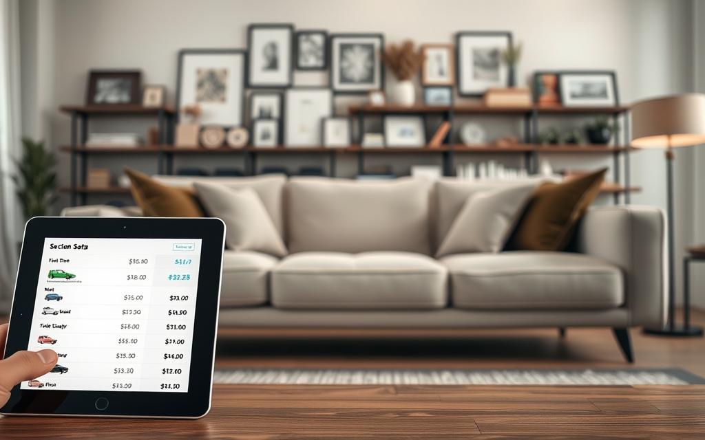 orçamento investindo em sofá opções de compra