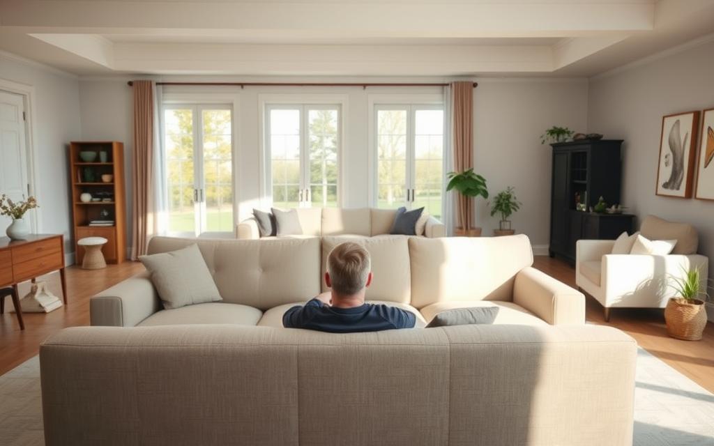 otimizar a compra do sofá