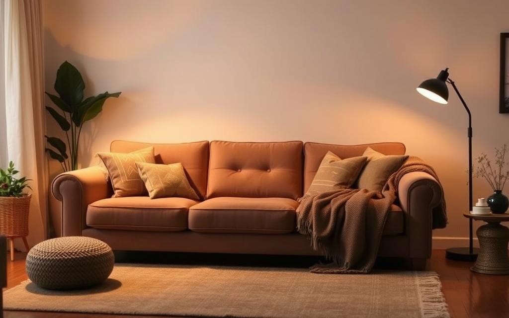 papel do sofá na decoração de interiores