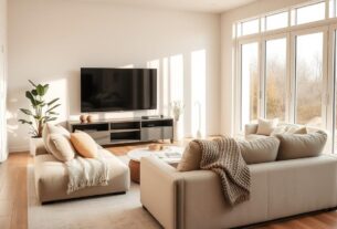 sofá na sala de casa