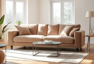 sofá na sala de casa