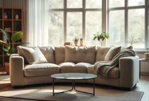 sofá na sala de casa